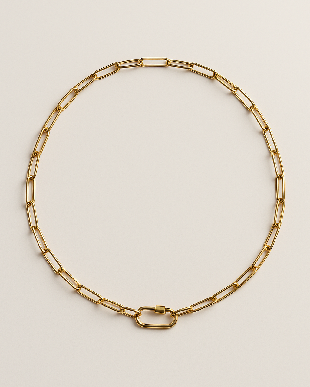 Charm Kette Paperclip