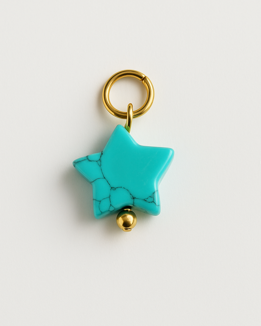 Charm Turquoise Star