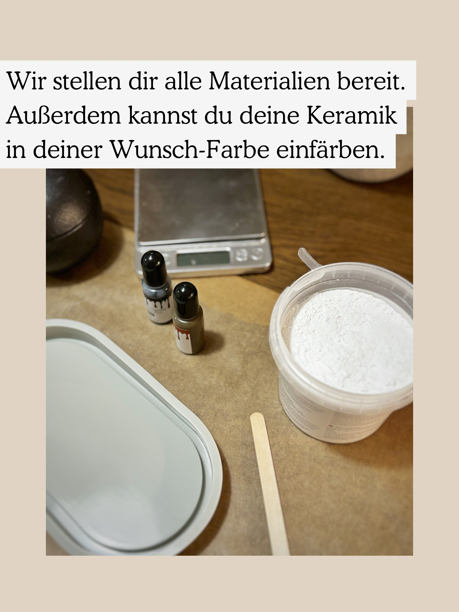 Terrazzo-Gießworkshop Gießkeramik