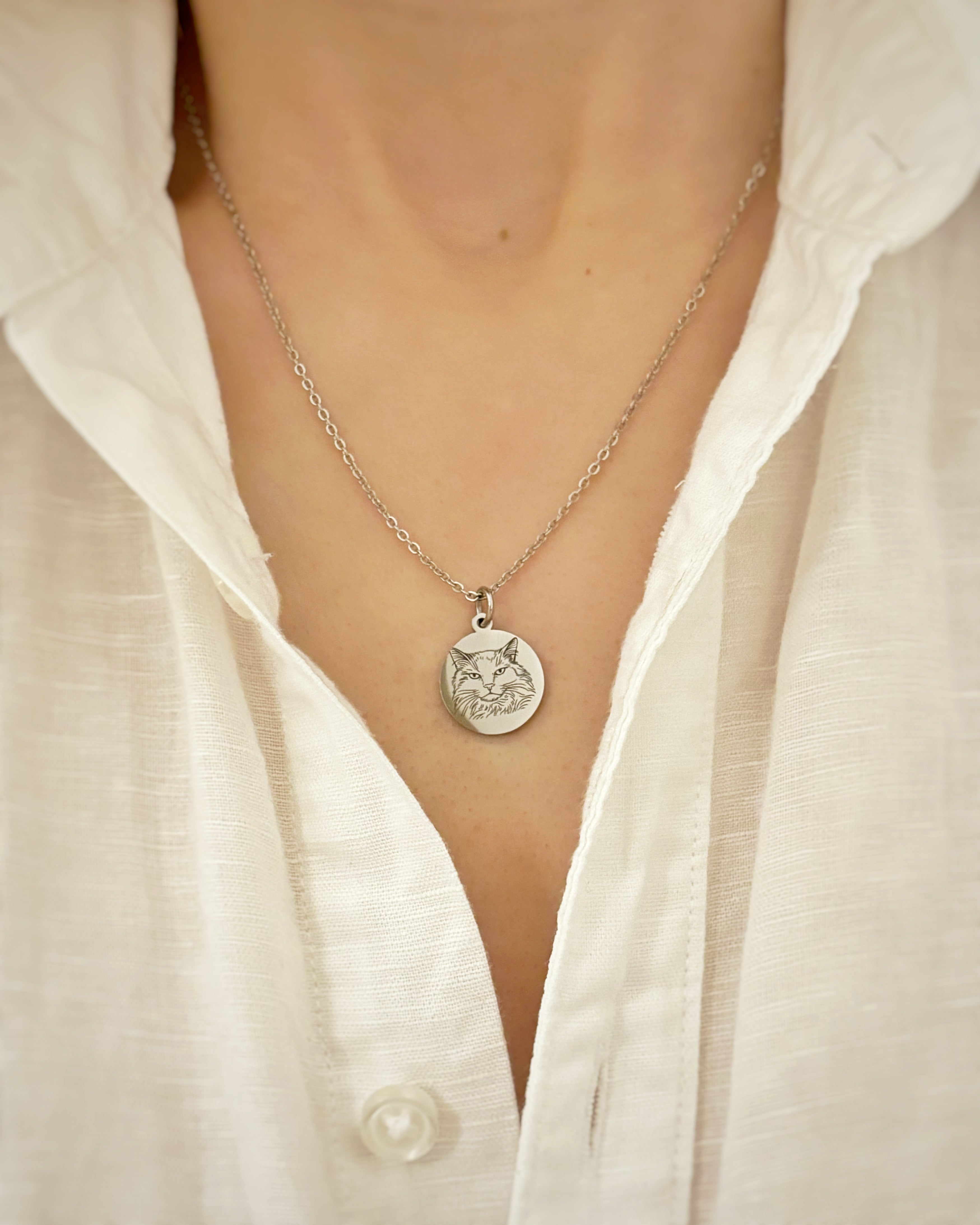 Haustier Gravur rund 15mm