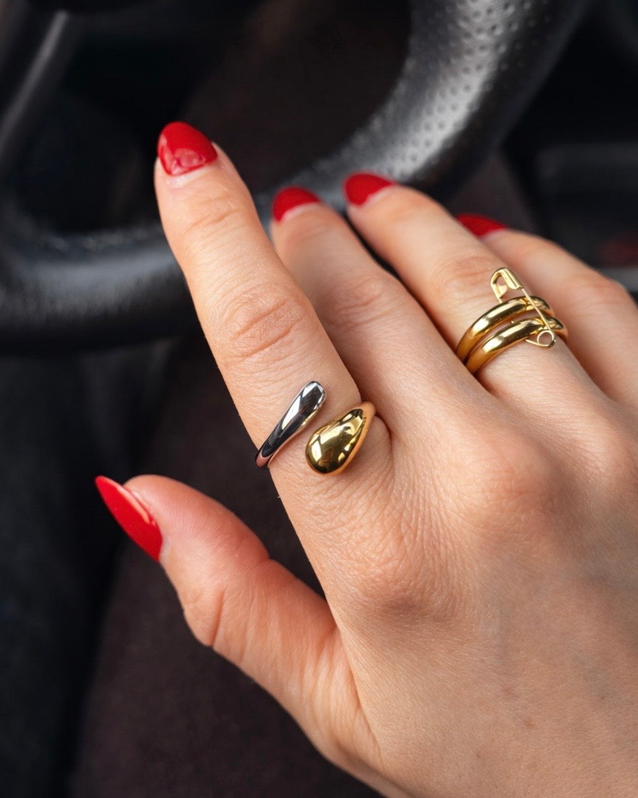 Ring drop bicolor