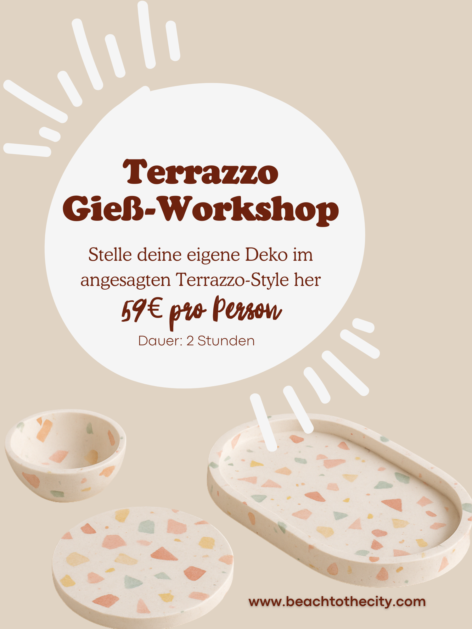 Terrazzo-Gießworkshop Gießkeramik
