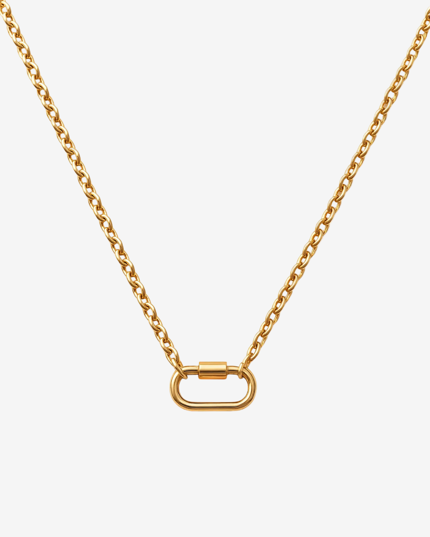 Charm Kette mit ovalem Verschluss