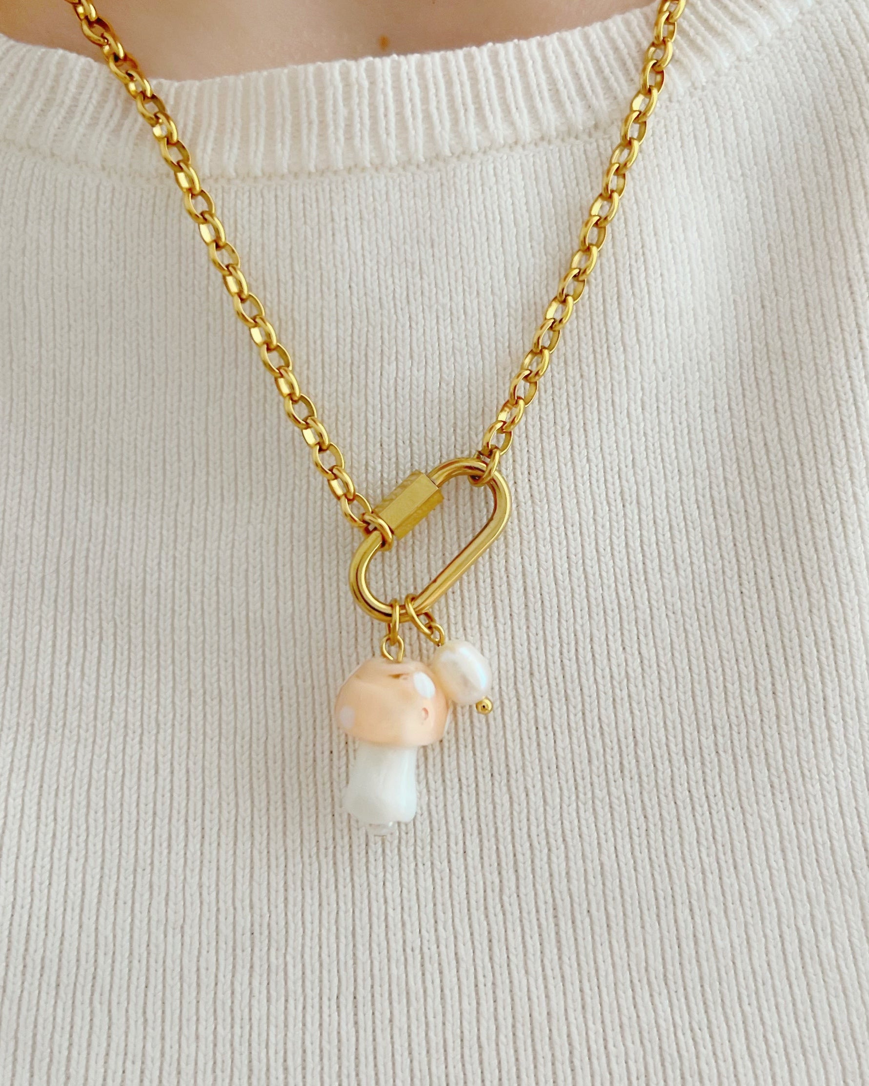 Charm Kette mit ovalem Verschluss