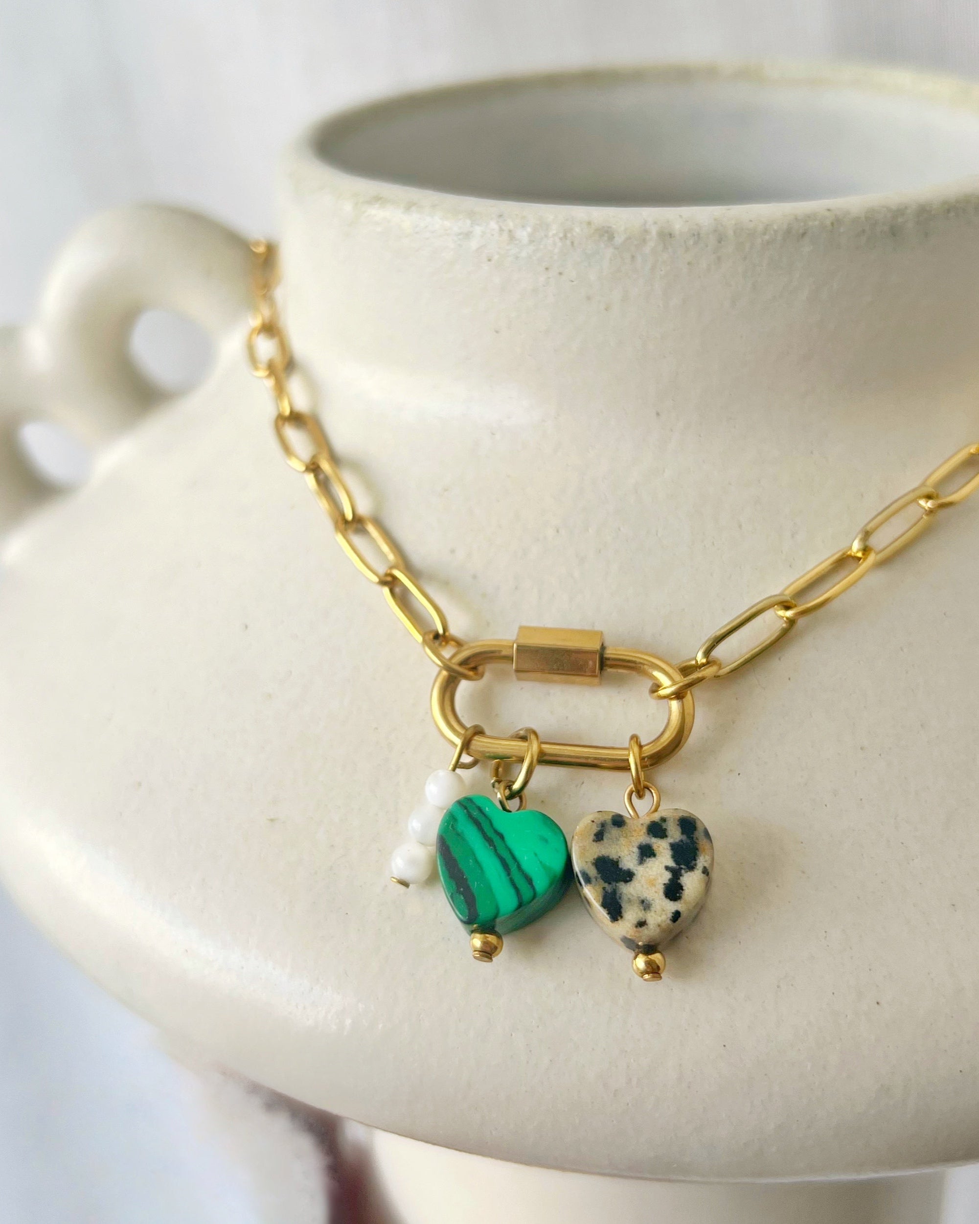 Charm Kette mit ovalem Verschluss Paperclip Chain