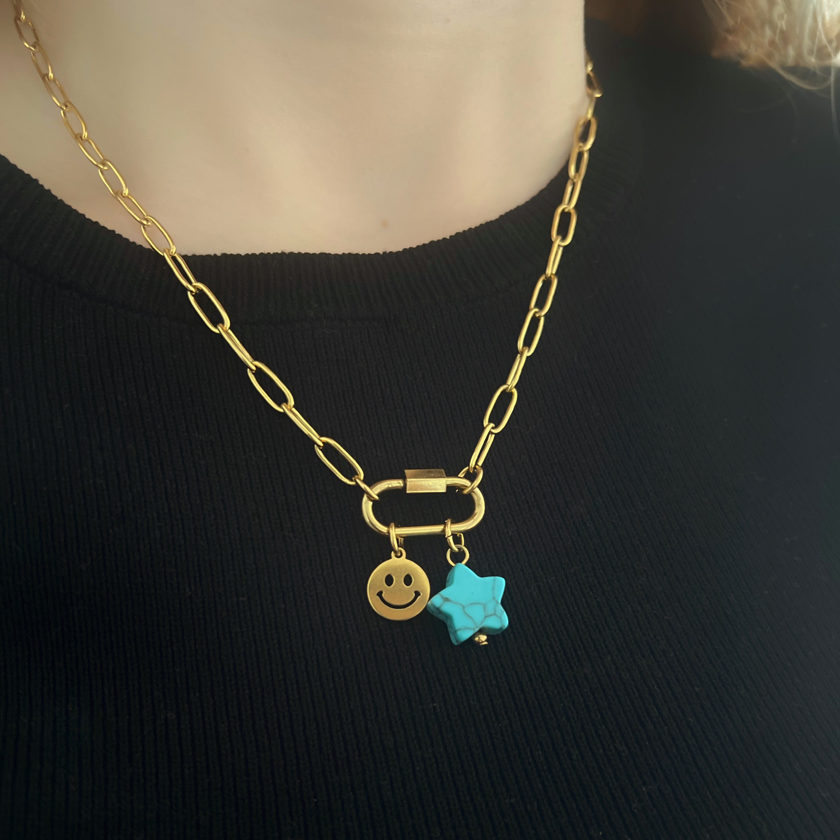 Charm Turquoise Star