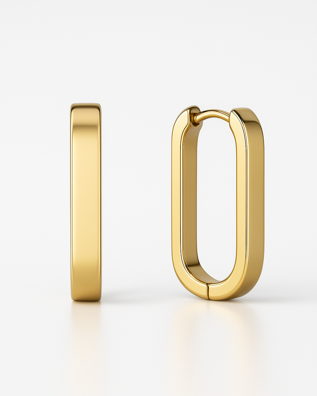 "Dingle" large hoop earrings