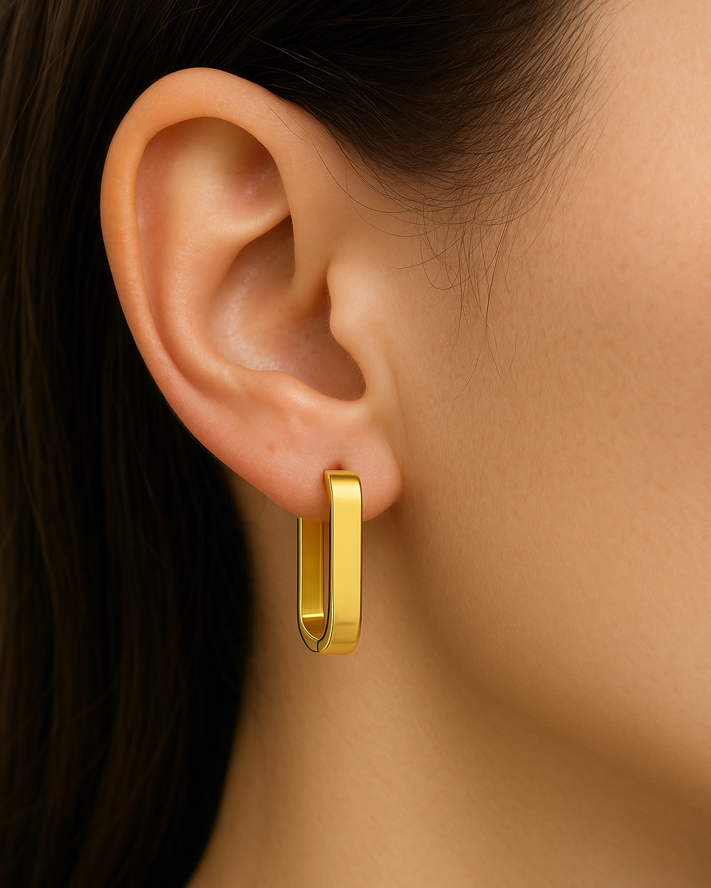 "Dingle" large hoop earrings