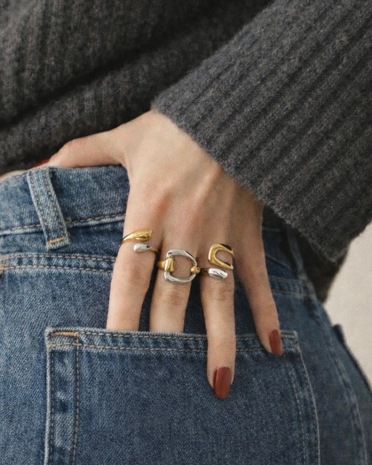 Ring drop bicolor