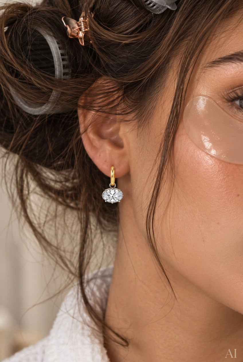 IT Girl sparkle Hoops