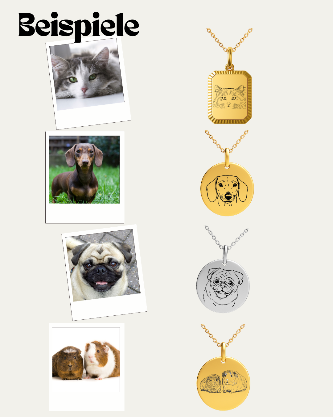 Haustier Gravur Square