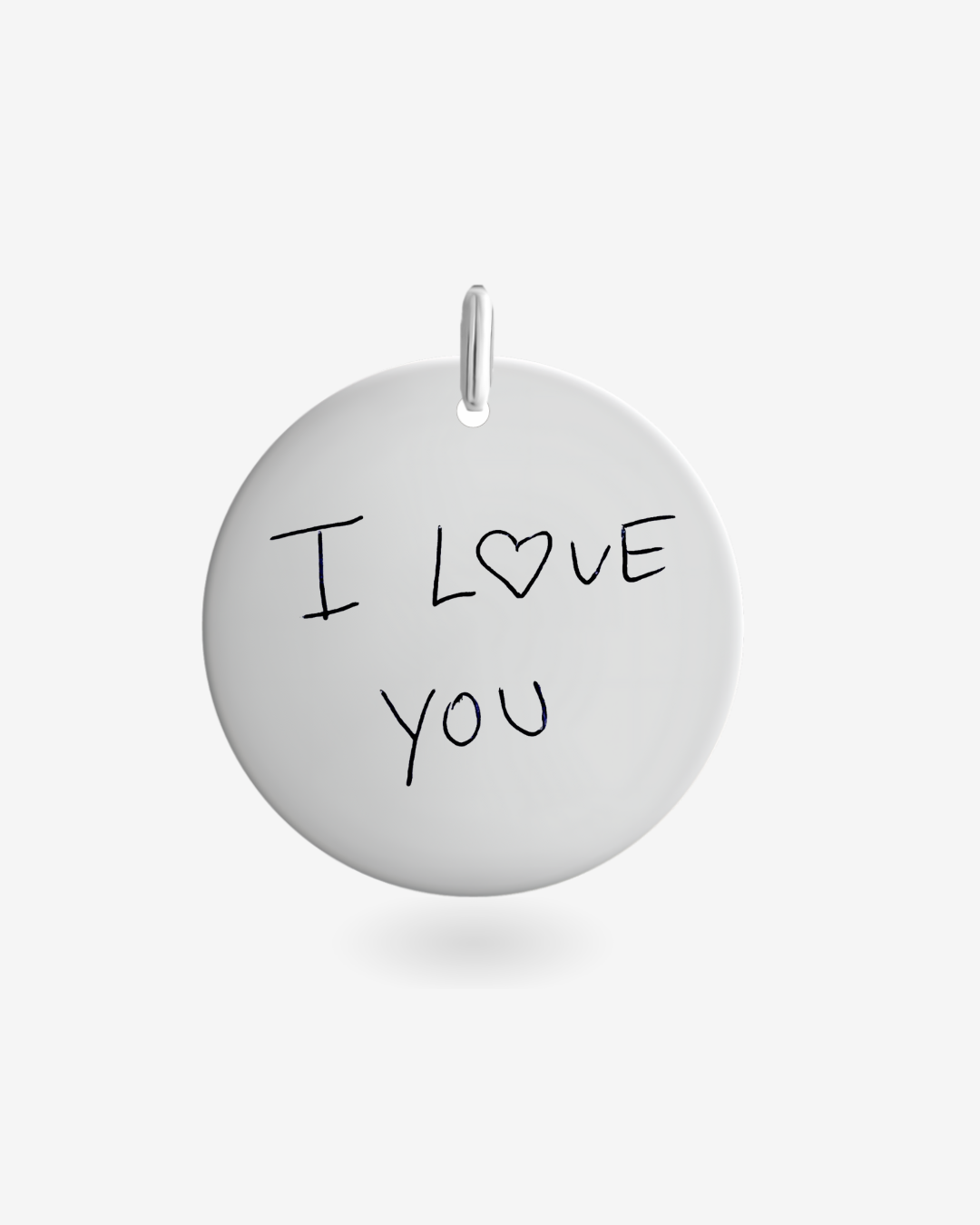 Handschrift Gravur Anhänger 15mm Silber