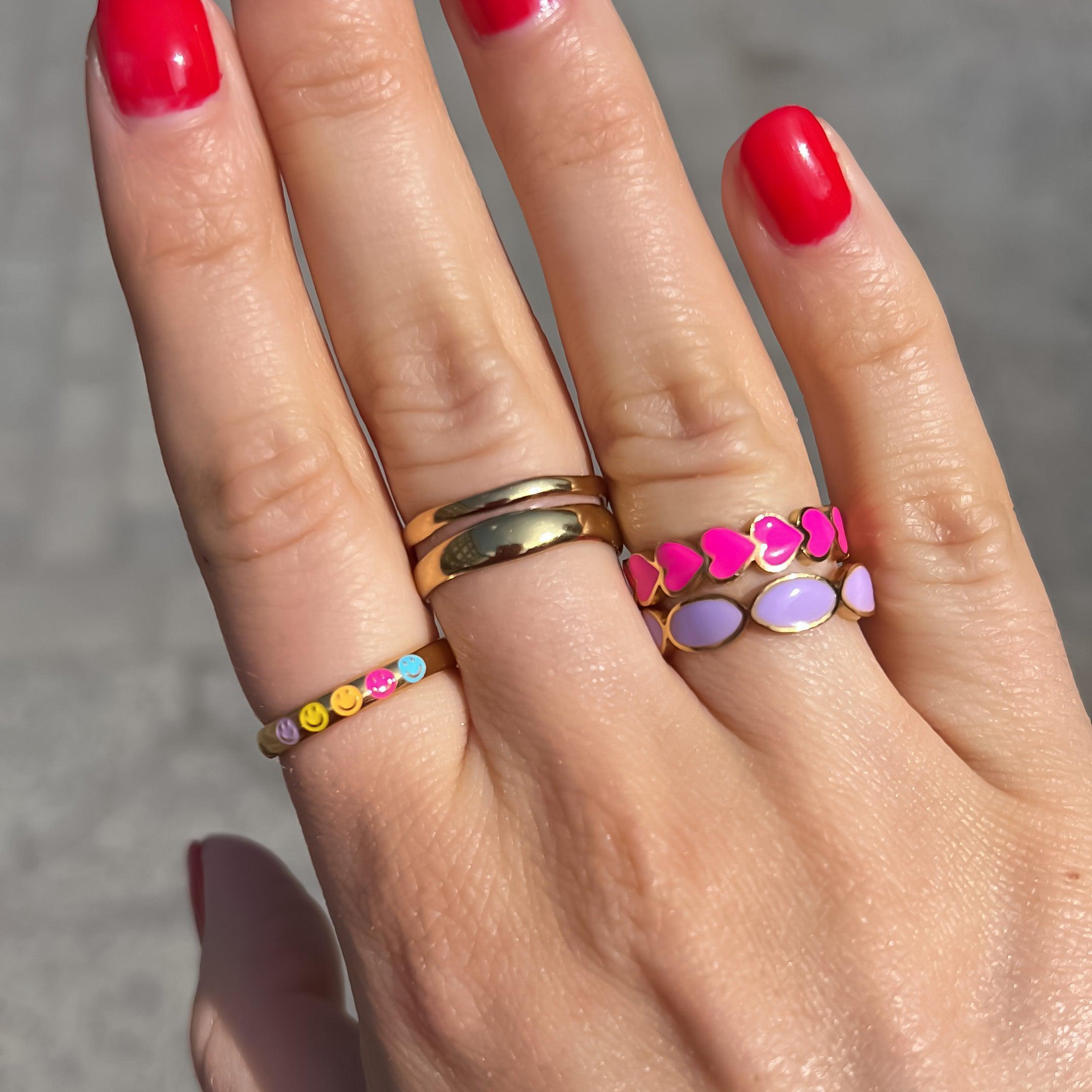 Ring Marbella Lila