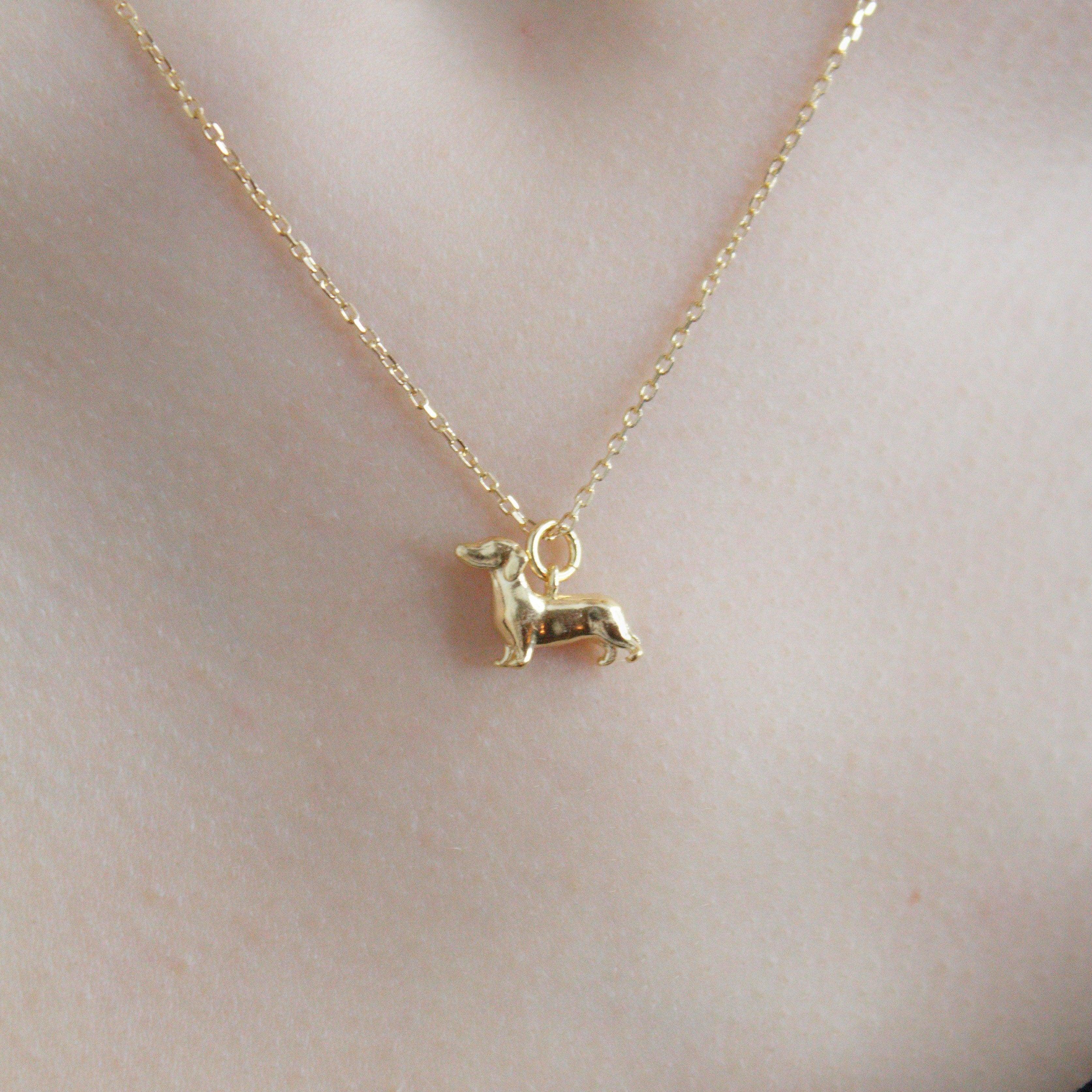 Kette Dackel 925 Sterling Silber