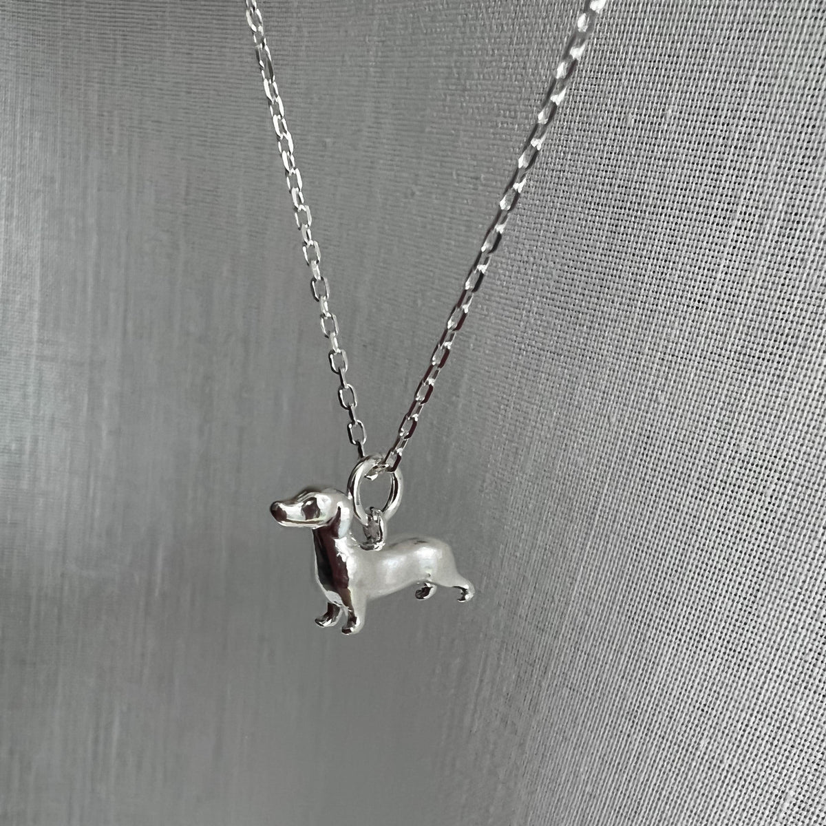 Kette Dackel 925 Sterling Silber