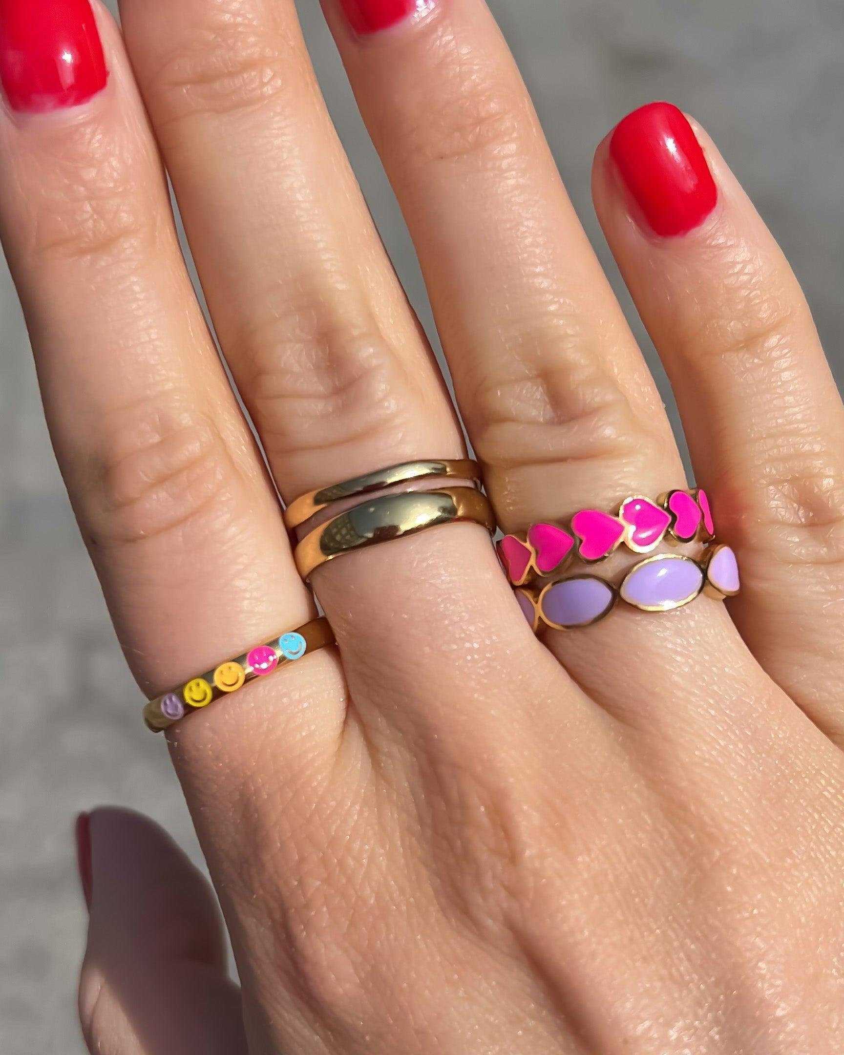 Ring Herzlia Gold/Pink