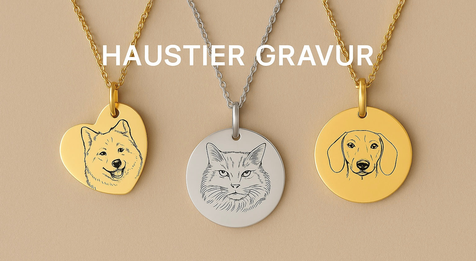 Haustier Gravur