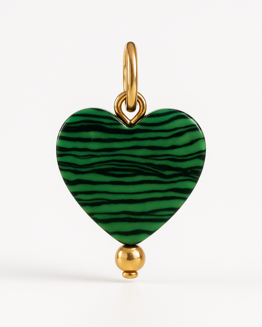 Charm Heart Green