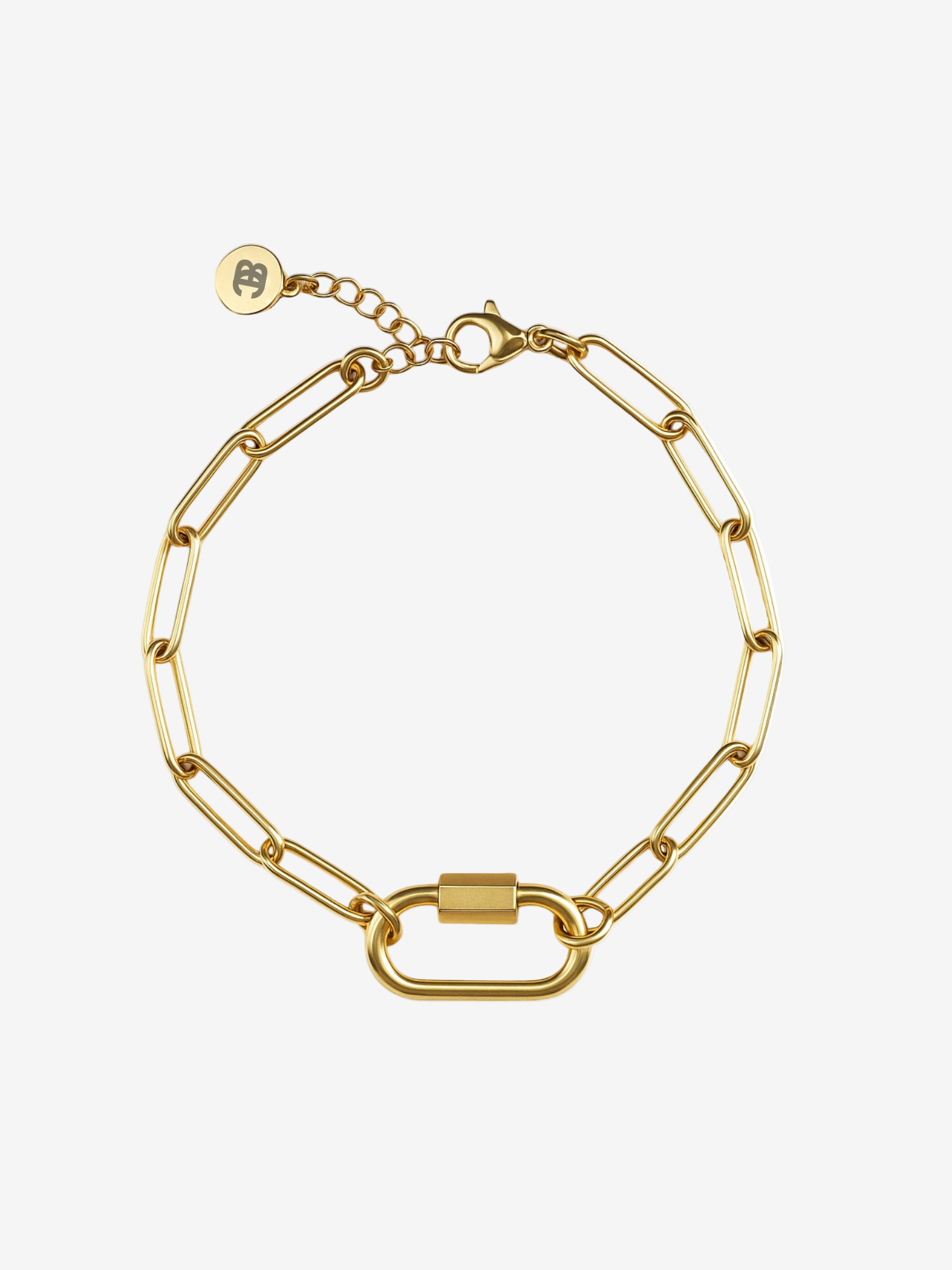 BEACH BRACELET Charm Armband Paperclip