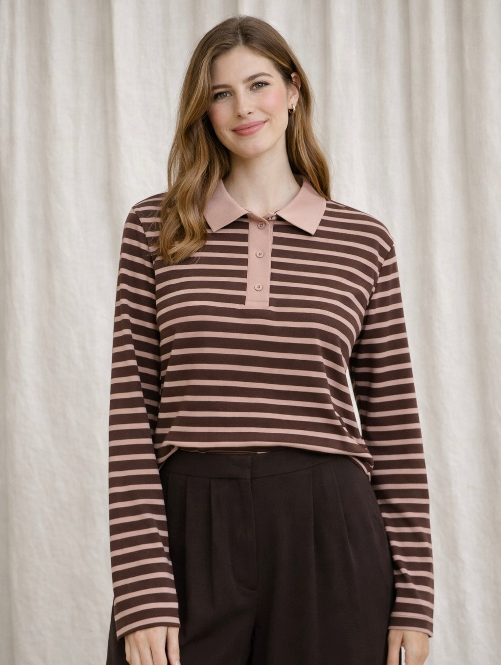 Gestreiftes Langarmshirt Positano