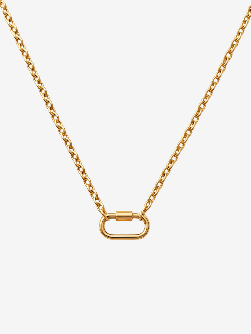 Charm Kette mit ovalem Verschluss