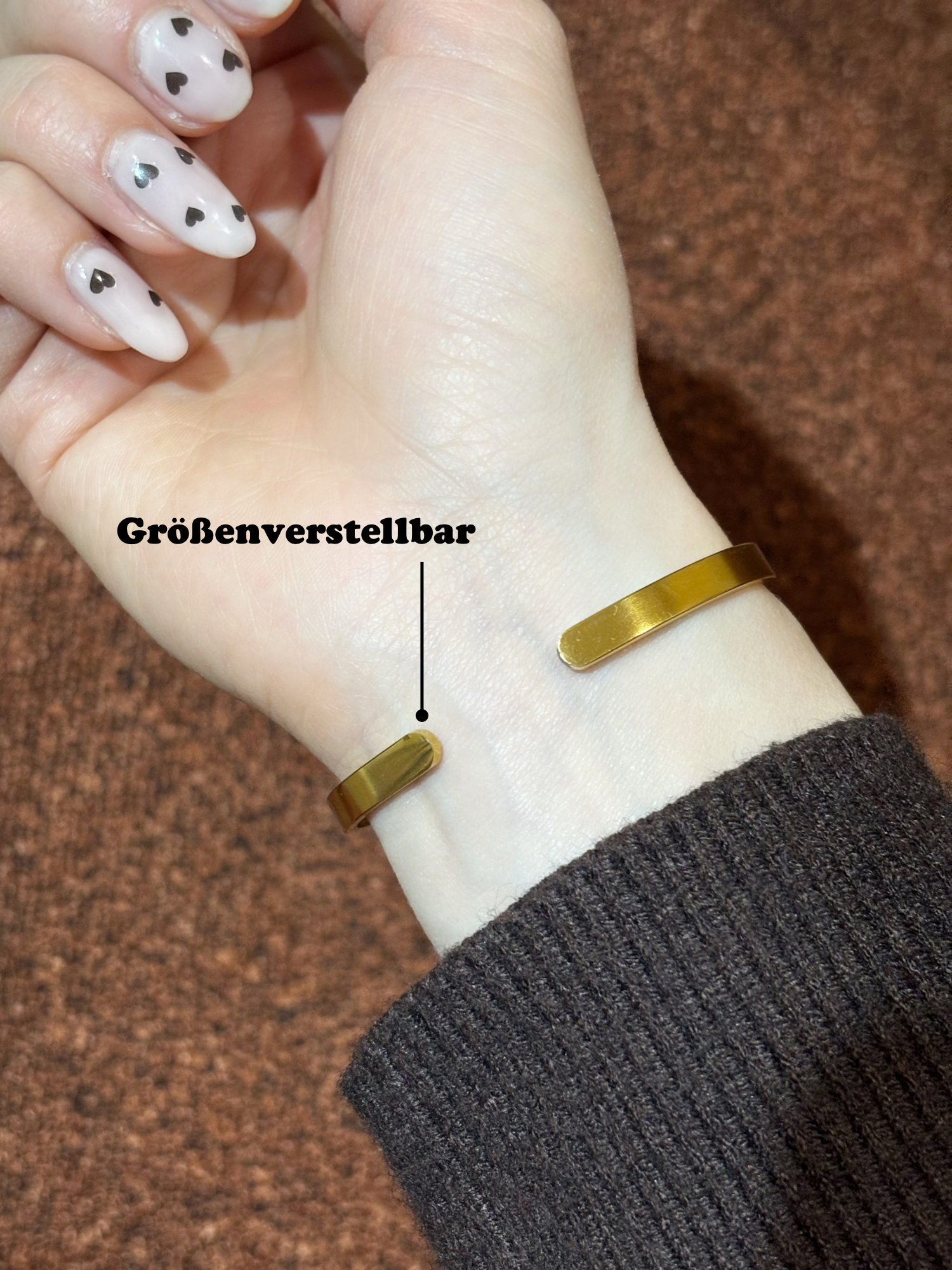 Personalisierter Armreif mit Text