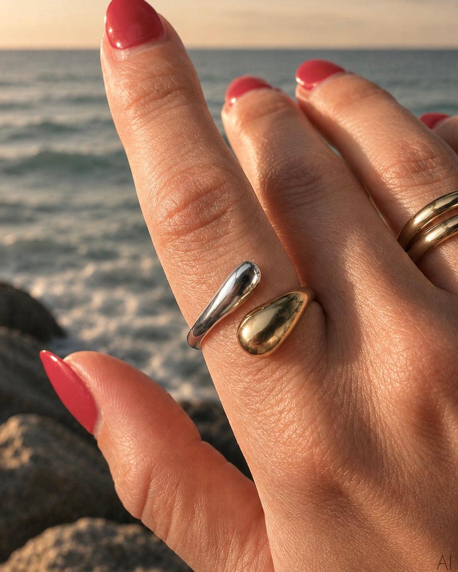 Ring drop bicolor