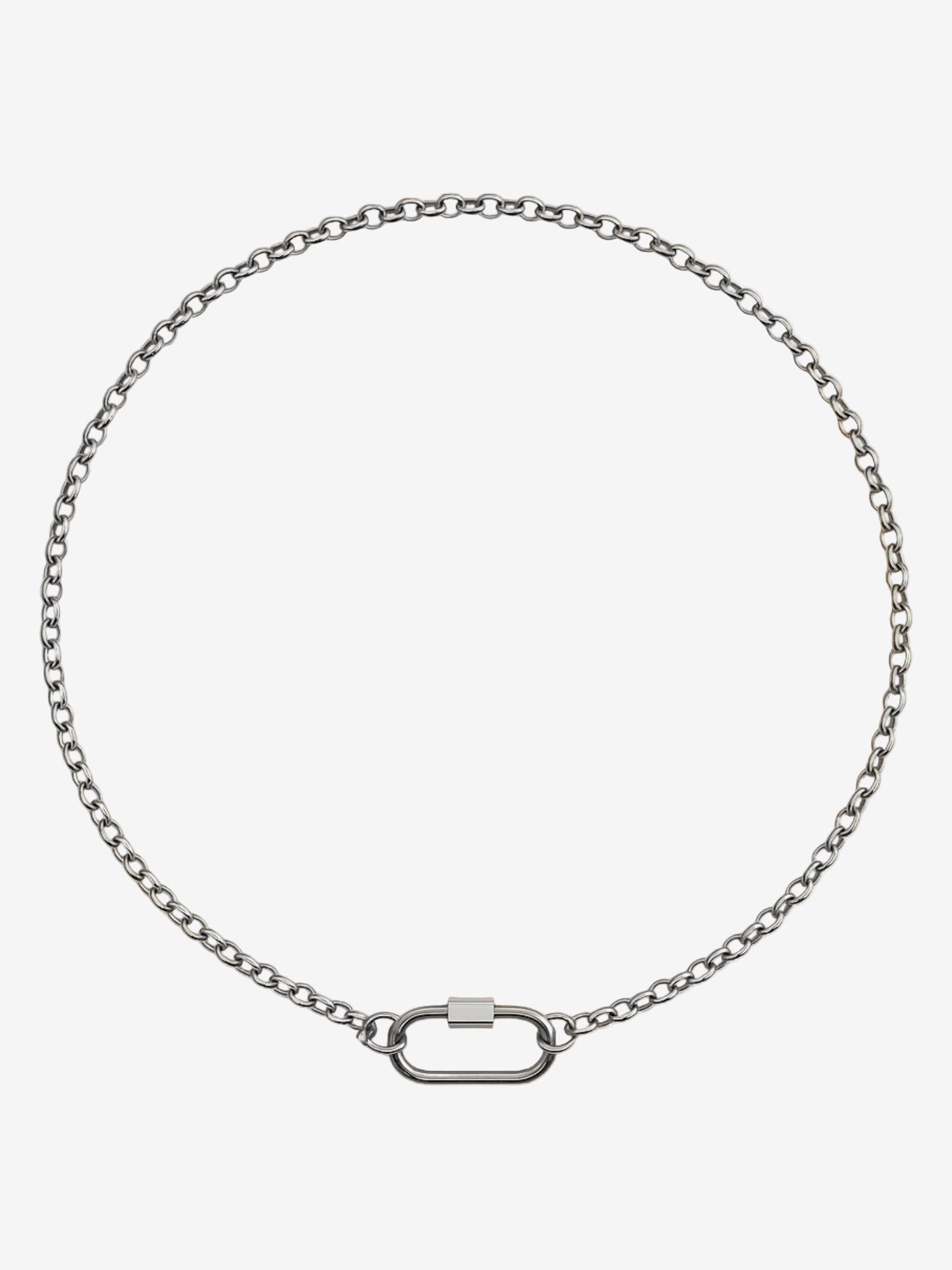 Charm Kette mit ovalem Verschluss