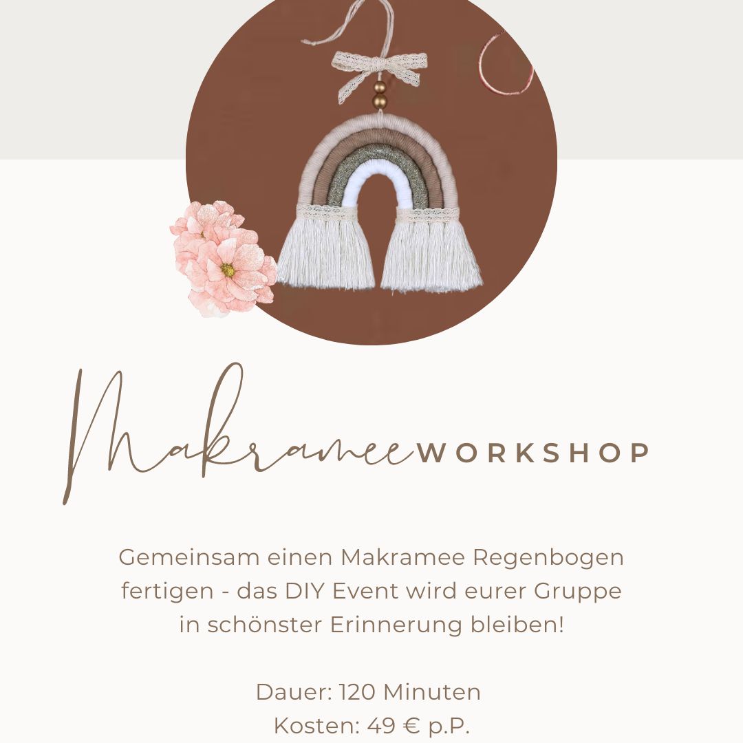 Makramee Regenbogen Workshop Dortmund