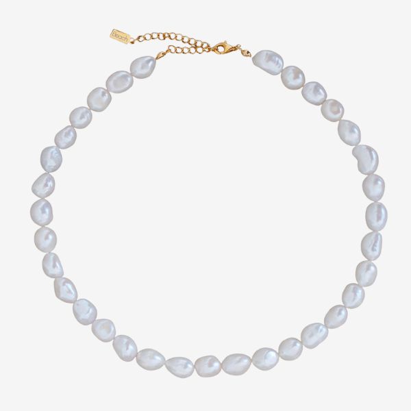 Boho Beach Gold Scallop Fan Shell Pendant Pearl Chain Necklace Elegant  Jewelry | eBay
